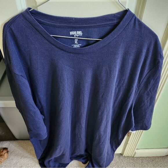 Highland Originals Extra Large Navy Blue Tee Shirt - Picture 1 of 10